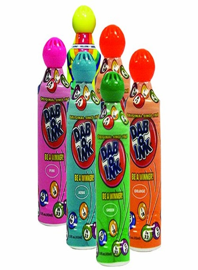 Dab-O-Ink Six Pack 1.5oz Mini Tip Assorted Bingo Dauber - Image 1